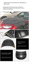 Capot en fibre de carbone d'origine Veidt pour Mazda Miata MX5 NC, léger, pour moteur de voiture, couverture avant du moteur