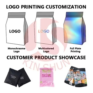 Bolsas <span class=keywords><strong>de</strong></span> plástico Mylar Ziplock con logotipo personalizado para envasado <span class=keywords><strong>de</strong></span> alimentos para pasteles, comida <span class=keywords><strong>de</strong></span> bebé, goma <span class=keywords><strong>de</strong></span> mascar, impresión en huecograbado, manejo <span class=keywords><strong>de</strong></span> superficie mm - Product Image 2