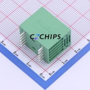 DB2EVH-2.5-2*5P-GN Plug-in Terminal Block Through hole,P=2.5mm Connector Board-to-Board / Socket - Closed 2x5P 2.5mm Green - Product Image 2
