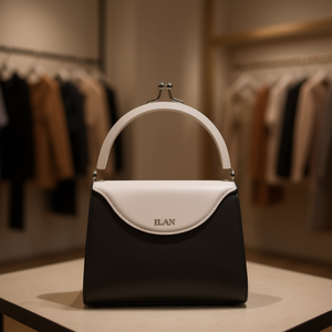 Manico per Borsa Semicircolare Ilan 8Cm Bianco Finitura K Liscia - Product Image 3