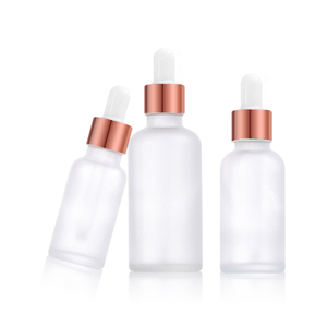 Venta Caliente: Botella de Vidrio con Gotero de Hombro Plano de 5ml, 10ml, 15ml, 20ml, 30ml, 50ml, 100ml con Tapa en Oro Rosa/Negro/Plateado/Blanco - Product Image 5