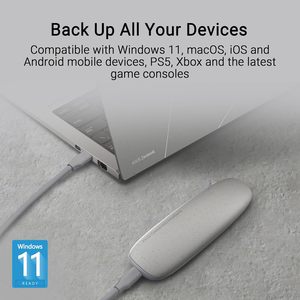 Boîtier SSD M.2 en aluminium gris USB-C 10 Gbps, résistant à l'eau et à la poussière, jusqu'à 4 To, vente en gros - Product Image 3