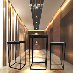 Stainless Steel Marble <b>Table</b> Rectangle Modern Minimalist <b>Decorative</b> Base For Home Entryway Floor Sculpture - Product Image 5