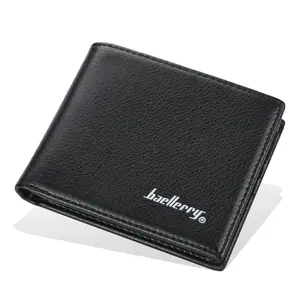 2023 Slim Minimalist Cross Pattern Leather Smart Card Wallet Billetera De Cuero RFID Blocking Leather Card Holder with Zipper