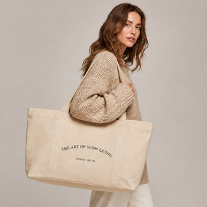 Canvas Market <b>Tote</b> <b>Bag</b> Reusable Grocery Shopper Ladies Handbag Lightweight Everyday Casual Carryall Classic Design - Product Image 1