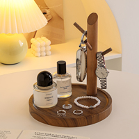 Support de présentation décoratif en bois massif fait main, étagère de bureau minimaliste pour la décoration moderne des couloirs