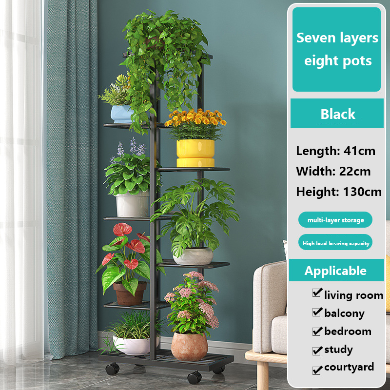 Noir sept couches et huit roues