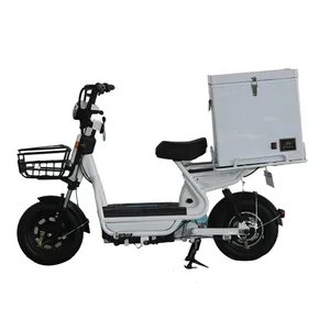 迷你电动二手冰棍三轮车送货小贩冰淇淋自行车推车街头食品自动贩卖机自行车带冰柜