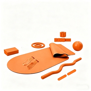 Ensemble de fitness pour la maison avec haltères en silicone rose personnalisés, tapis de yoga, <span class=keywords><strong>kit</strong></span> de Pilates, accessoires de yoga et de Pilates - Product Image 3