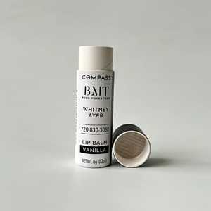 Prix usine écologique 5g Push-up Mini baume à lèvres conteneur résistant à l'huile Kraft carton papier Tube pour emballage pour - Product Image 6