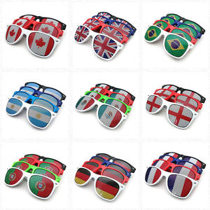 Бесплатный образец: Недорогие солнцезащитные очки с ассортиментом национальных флагов для мирового футбольного чемпионата - Product Image 1