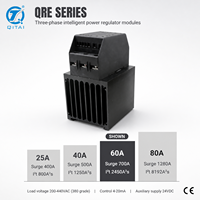 Contrôleur de puissance triphasé à semi-conducteurs série QRE, relais à semi-conducteurs 25-80A 200-440VAC 4-20mA IP20 pour chauffage industriel