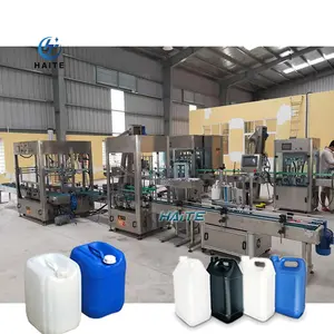 Dish Washing Liquid Filling Machines 18L 20L 25L Plastic Jerry Can Gallon Drum Cooking Oil Filling Machine Packing Line