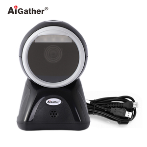 Nuevo Escáner de Código QR con Chip de Decodificación, Escáner de Escritorio USB con Cable, Fácil de Operar, Escáneres de Códigos de Barras para Supermercados con Estándar CE FCC ROHS - Product Image 1