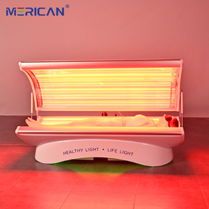 Merican Red Infrared Bed Full <strong>Body</strong> Red Light Therapy Bed Infrared Sauna For EU Plug Compatible PDT Machine - Product Image 1