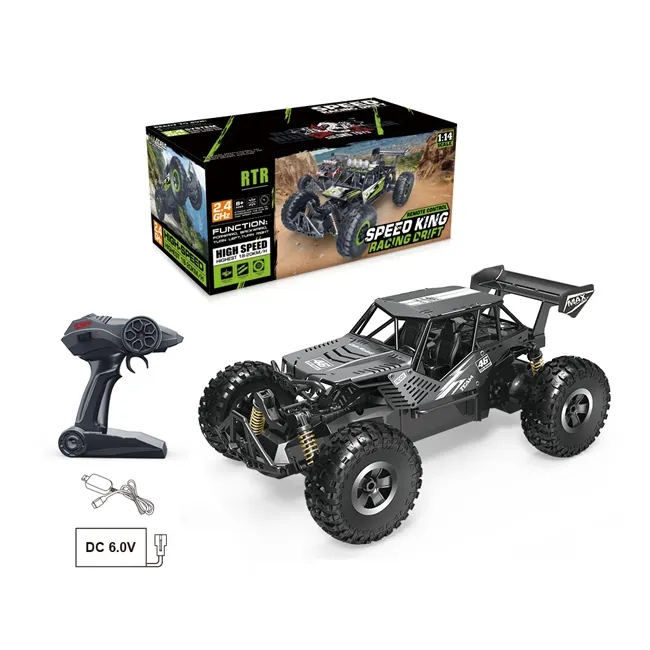 4WD RC corridas de carro de controle remoto 1/14 2.4G 15-20 HC394643 KMH Alta Velocidade Fora de Estrada Carro RC