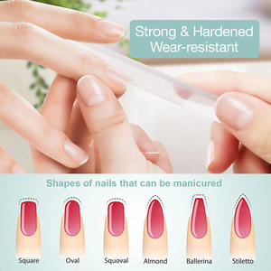 Lime à ongles en verre, forme droite, double grain 80/100/180/240, lime à ongles professionnelle, logo personnalisé pour manucure - Product Image 4