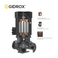 Pompe de circulation verticale en ligne triphasée en acier inoxydable 304 haute pression industrielle TD pour pipeline