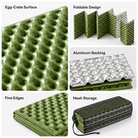 Coussin de siège de camping en mousse IXPE ultraléger et imperméable, tapis de randonnée pliable, isolation thermique réfléchissante en aluminium, résistant aux déchirures