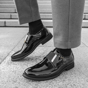 Nuove Scarpe Italiane da Festa Senza Lacci in Pelle PU, Scarpe Oxford Eleganti per <span class=keywords><strong>Uomo</strong></span>, per Ufficio e Occasioni Formali - Product Image 6