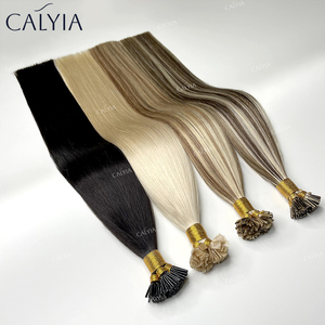 ผมต่อปลายแบนเคราตินแน่นสองชั้นต่อผมคนยุโรป100% - Product Image 2