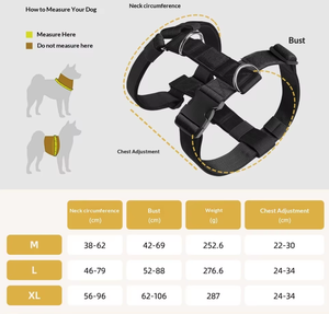 Arnés Táctico para Perros de Servicio, Arnés de Entrenamiento Antitirones para Cachorros, Chaleco para Pitbull, Arnés Canino Táctico para Perros - Product Image 3