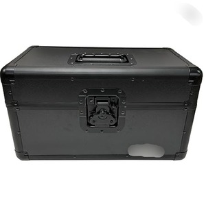 Boîte de <span class=keywords><strong>rangement</strong></span> pour disques vinyles LP, aluminium noir, 7 pouces, <span class=keywords><strong>45</strong></span> <span class=keywords><strong>tours</strong></span> par minute (peut contenir jusqu'à 200 disques) - Product Image 4