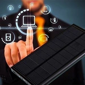 Xách tay 20000mAh di động điện thoại di động Ultra Slim ngân hàng điện năng lượng mặt trời sạc với Dual USB - Product Image 5