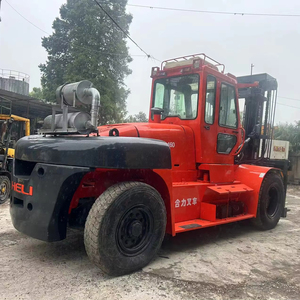 Chariot élévateur Heli FD160 d'occasion 16 tonnes pour travaux lourds, équipement de construction de haute qualité, fourche 2,2 m, pompe à roulement, bon état, prix bas - Product Image 1