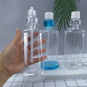 Botella de Plástico PET Recargable de 8oz, 12oz, 16oz para Enjuague Bucal con Vaso Medidor - Product Image 2