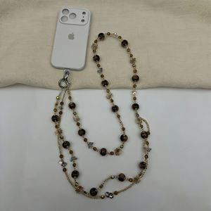 Chaîne de téléphone longue avec perles lumineuses LuxuriousDuty, mains libres, <span class=keywords><strong>portable</strong></span>, anti-perte, cordon - Product Image 2
