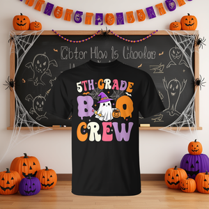 Camiseta para profesores de Halloween de Boo Crew Spooky, 5.º grado - Product Image 3
