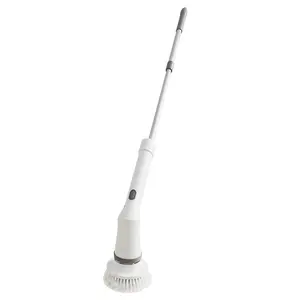 4 Vervangbare Cleaner Heads Verstelbare Automatische Handheld Badkamer Elektrische Roterende Reiniging Borstel Spin Scrubber Voor Het Huishouden