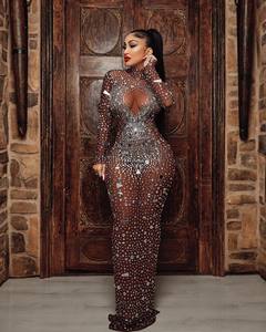 Vêtements de luxe pour femmes 2026 – Robe de cérémonie avec diamants convexes à l'avant et à l'arrière pour la mère de la mariée - Product Image 6