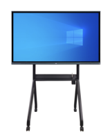 Tableau blanc interactif 4K UHD 55 pouces écran tactile écran plat panneau intelligent avec support pour réunion de bureau en classe