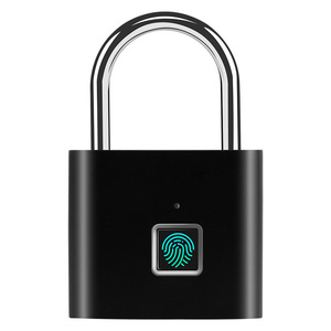 Cerraduras con huella dactilar, candado inteligente electrónico recargable por USB, resistente al agua IP65, para maleta - Product Image 1