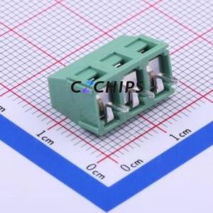 JL127-50003G01 <b>Screw</b> Terminal <b>Block</b> Through hole Component (THT),P=5mm Connector 1x3P 5mm Green Through Hole - Product Image 2