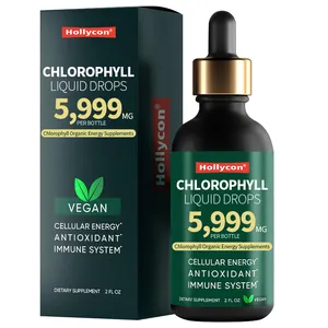 OEM Hot Sale High Quality Chlorophyll Organic Energy Supplements Antioxidant Oral Liquid Chlorophyll Liquid Drops