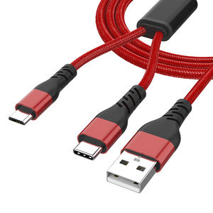 <span class=keywords><strong>2</strong></span> in 1 hızlı kablo örgülü USB şarj cep telefonu kablosu şarj cihazı çoklu kablo - Product Image 5