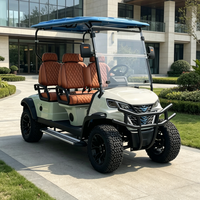 Voiture de golf électrique professionnelle personnalisée Rainbow à 4 places, alimentée au lithium 48V, voiturette de golf tout-terrain, buggy de golf 30-50 km/h, 70-90 km d'autonomie