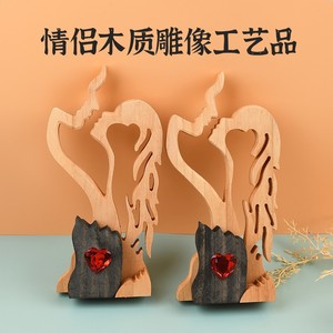 Guirnalda de Corazones de Madera para el Día de San Valentín, Decoración Colgante Mediana para Interiores, para Decoración de Fiestas en Casa - Product Image 5
