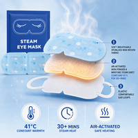 Compresse Chauffante Jetable Auto-chauffante pour Thérapie par Chaleur Humide, Patch Oculaire Anti-fatigue à la Vapeur avec Boîte Cadeau Personnalisée