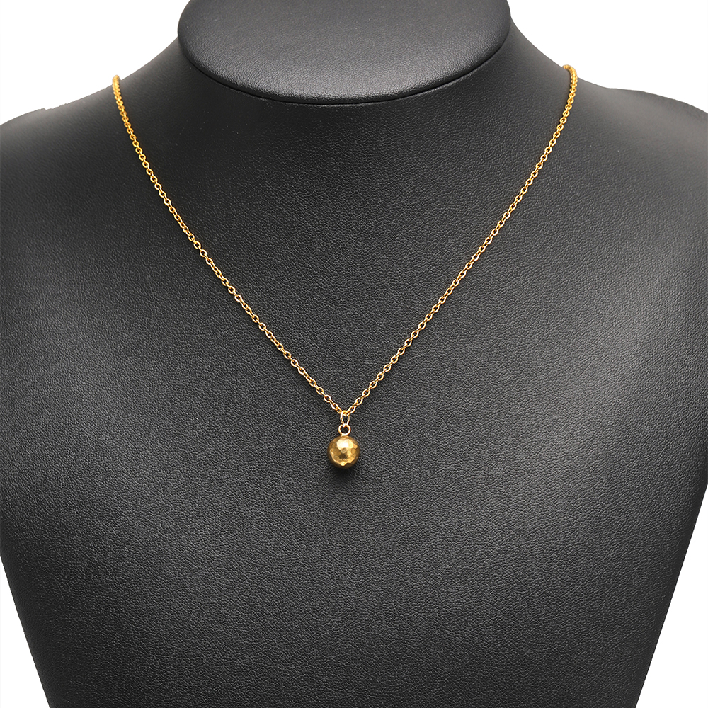 3mm 4mm 5mm 6mm 8mm Stainless Steel Solid Ball Beads Charms 18k Gold Plated Bead Pendants Beads for Jewelry Making