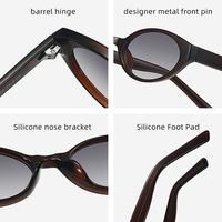 Nouvelles lunettes de soleil œil-de-chat unisexes - Style rétro sophistiqué, monture fine complète, protection UV400, activités de plein air, tenues tendance WenDuo