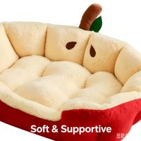 Cama de Lujo para Mascotas, Sofá para Perros, Colchoneta Lavable para Todas las Estaciones, Cálida para Invierno, para Perros Pequeños, Teddy, Bichón, Nido de Lujo para Gatos