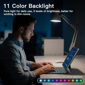 คีย์บอร์ด Magic Keyboard สำหรับ iPad Air 11 <span class=keywords><strong>Pro</strong></span> 11 นิ้ว และ Air 10.9 นิ้ว พร้อมไฟแบ็คไลท์แบบสปริง แทร็คแพดแบบมัลติทัช ขายส่ง OEM/ODM/รับผลิตแบรนด์ส่วนตัว - Product Image 3