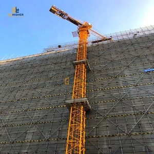 中国ブランド12トン40m QTZジブトップレスタワー式クレーン内部昇降式クレーン15m 18m 25mメートルフラットトップタワー式クレーン価格 - Product Image 1