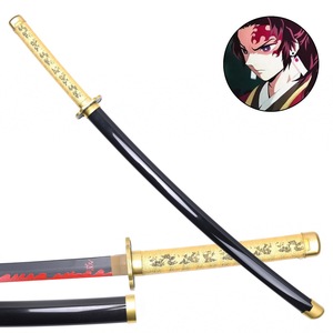 Nuovo 105CM cacciatrice di demoni <span class=keywords><strong>Anime</strong></span> Cosplay spada per bambini nuova lama di bambù in legno <span class=keywords><strong>Manga</strong></span> spada giocattolo per gioco di ruolo spade Katana giocattolo - Product Image 3