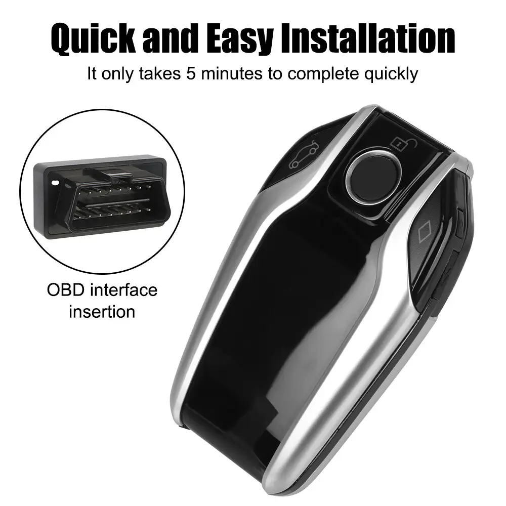 SZDALOS 618 Universal Keyless Car Remote Modificado LCD Touch Smart Key para BMW Style