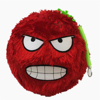Ballon gonflable moelleux et pelucheux FUZZBIES violet HAIRIE, grand/moyen/petit, visage amusant pour enfants